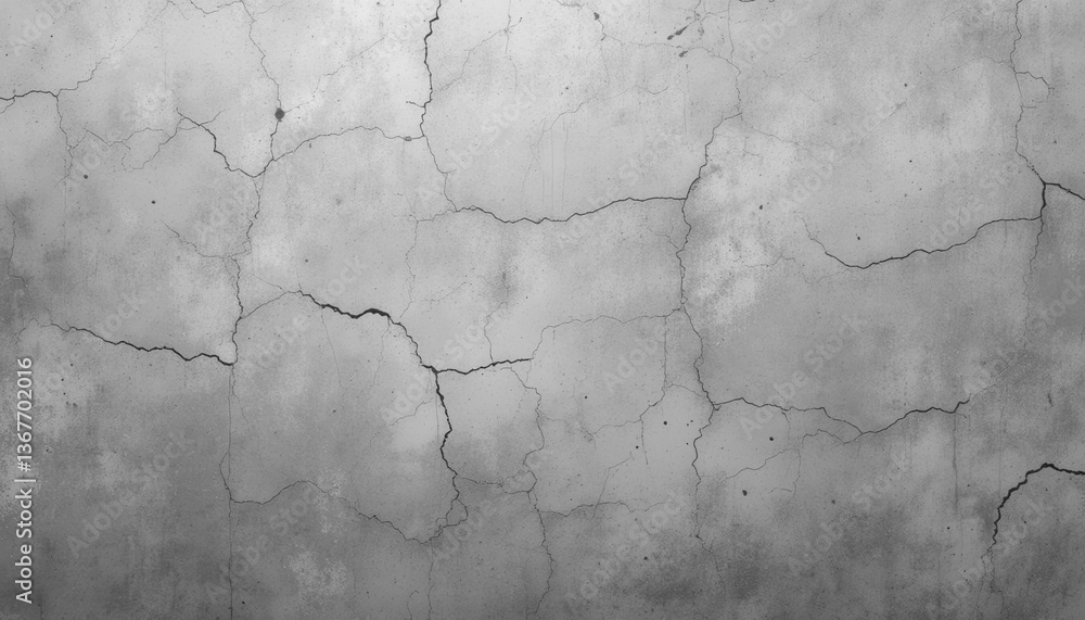 Poster cracked wall background urban setting texture image gray environment close-up view abstract concept 