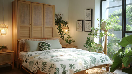 room, furniture, design, house, decor, decoration, comfort, indoors, classic, interior，, bedroom, bed, interior, hotel, home, window, luxury, apartment, wall, lamp, pillow, architecture, light, nobody