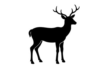 Deer silhouette vector illustration