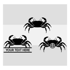 crab svg, crab silhouette, seafood svg, crab clipart, crab vector svg, crab, cut file,
Summer Svg, silhouette svg, Split Monogram, Circle Monogram,
