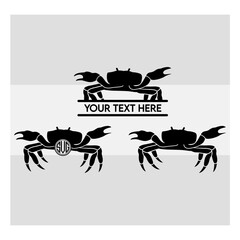crab svg, crab silhouette, seafood svg, crab clipart, crab vector svg, crab, cut file,
Summer Svg, silhouette svg, Split Monogram, Circle Monogram,
