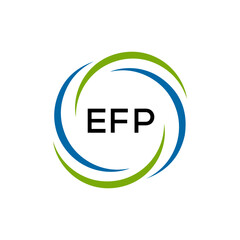 EFP creative minimalist letter logo.