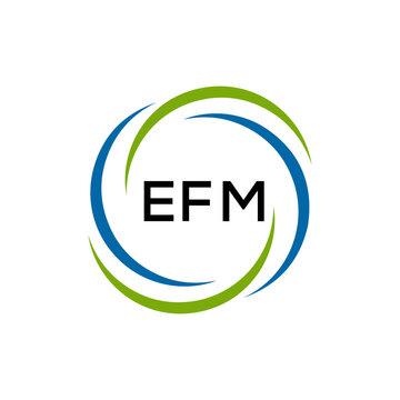 EFM creative minimalist letter logo.