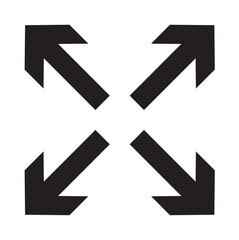 FLECHES OPPOSEES V2 - ILLUSTRATION VECTORIELLE