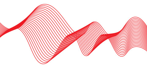 Abstract white background luxury colorful Wave line wallpaper. Dynamic flowing wave lines design element. Futuristic technology and sound wave pattern.