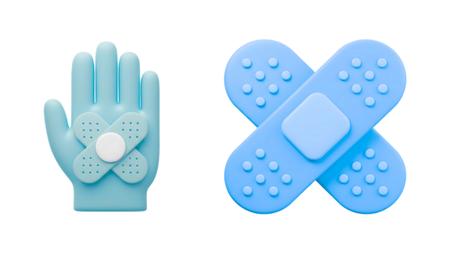 Blue flip-flops and red dice isolated on a white background