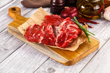 Raw beef meat for cooking