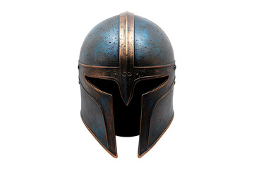 Torch Helmet Isolated on White and Transparent Background PNG Image.