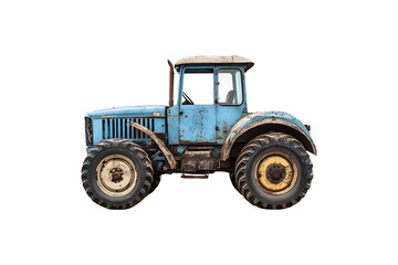 Obraz premium Tractor Frp Canopy Isolated on White and Transparent Background PNG Image.