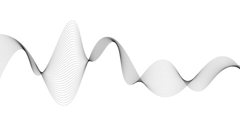 Abstract white background luxury colorful Wave line wallpaper. Dynamic flowing wave lines design element. Futuristic technology and sound wave pattern.