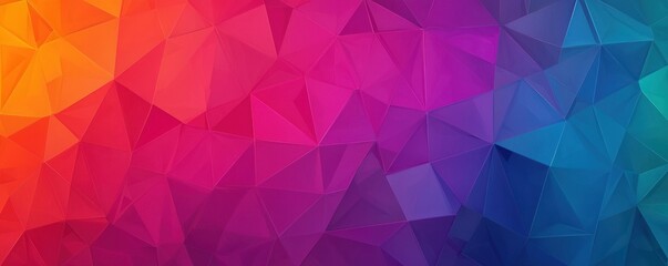 Fototapeta premium Colorful Geometric Background with Vibrant Triangles and Texture