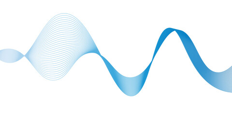 Abstract white background luxury colorful Wave line wallpaper. Dynamic flowing wave lines design element. Futuristic technology and sound wave pattern.