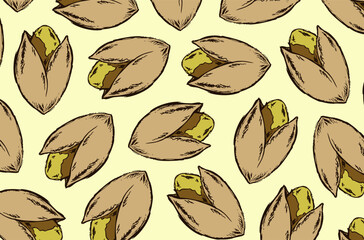 Pistachio background.