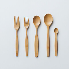 wooden spoon and fork
