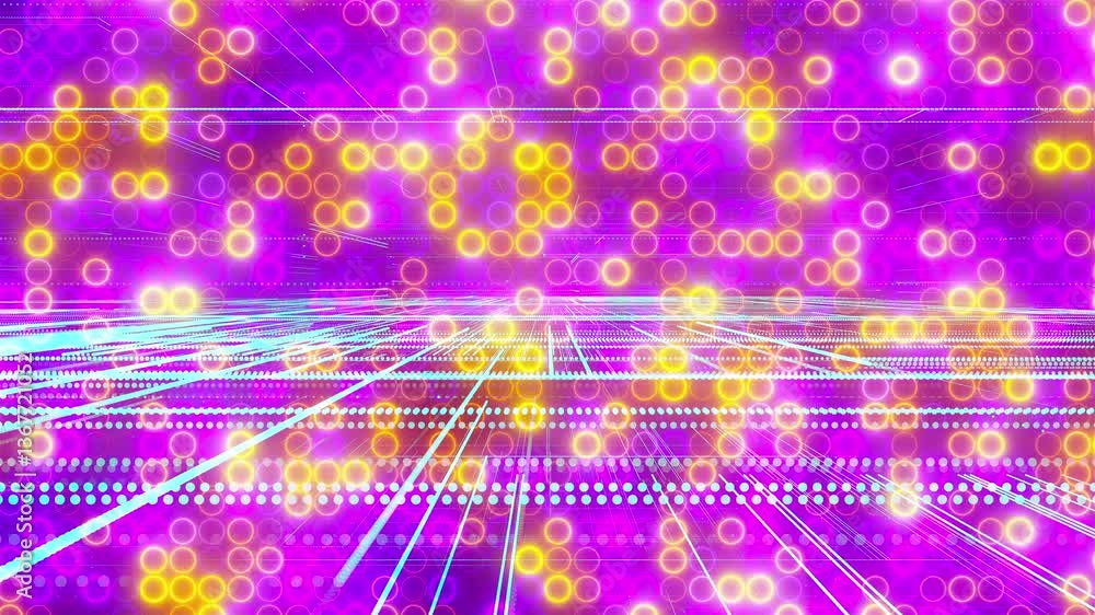 Poster abstract digital background with lines and dots. computer generated 3d render