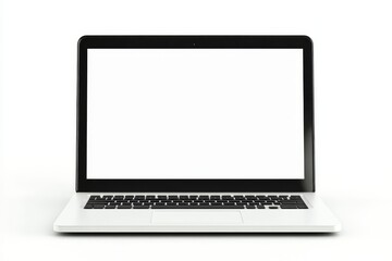 Modern Laptop Display Against White Background