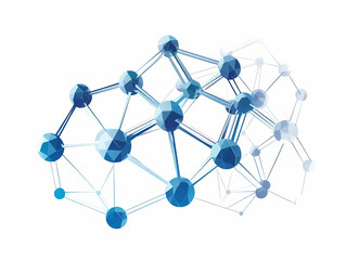 Advanced nanotechnology vector logo design