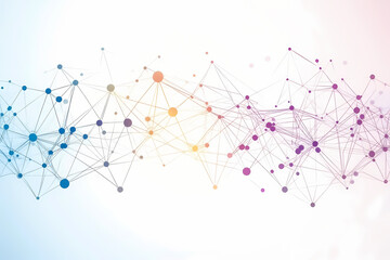 Network nodes and connectivity vector logo design