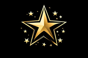 Obraz premium Sparkling Star Vector Logo Design, Excellence