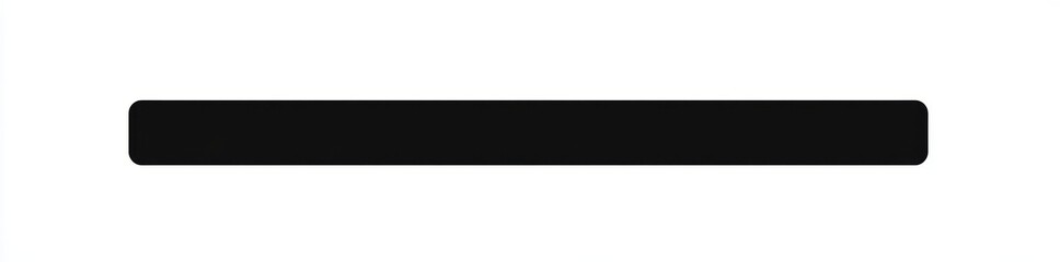 Solid Black Horizontal Bar
