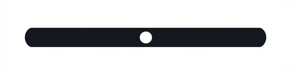 Black strip with hole