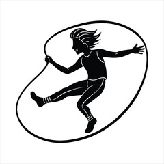 running and workout silhouette vector style