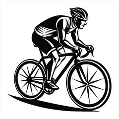 Fototapeta premium running and workout silhouette vector style