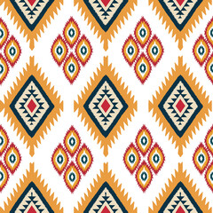 vector seamless pattern with ethnic ornament. ethnic boho seamless pattern with floral ornament....