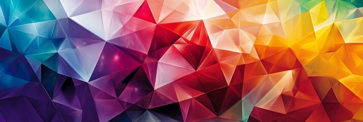 Obraz premium Vibrant colorful abstract geometric shapes kaleidoscopic pattern