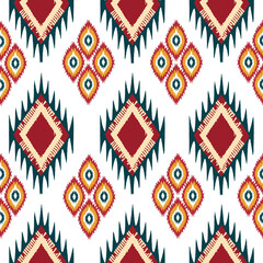 vector seamless pattern with ethnic ornament. ethnic boho seamless pattern with floral ornament....