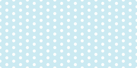 Blue Polka Dot Seamless Pattern on Light Background. Soft Repeating Circle Design for Baby Shower, Fabric, Wallpaper, Gift Wrap, Scrapbook, and Cute Decor Projects