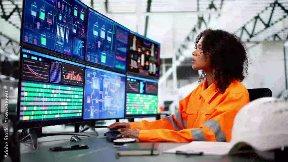 Aufkleber Engineer Operator Using SCADA System