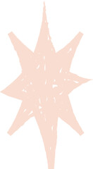 Crayon Textured Starburst