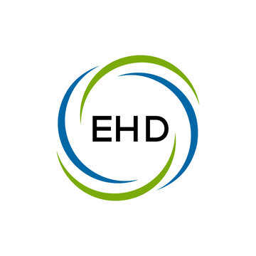 EHD creative minimalist letter logo.
