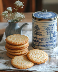 Still life: homemade cookies  on a table. 