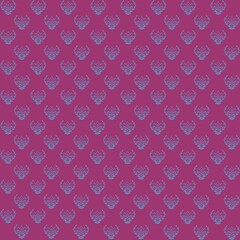 seamless pattern with pink hearts