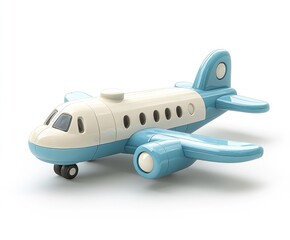 Naklejka premium toy airplane on a white background