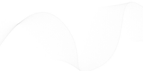 Abstract halftone flowing wavy colorful gradient dots shape isolated on transparent background. Digital future technology concept. Design for web design, music, cover, technology, science, data	