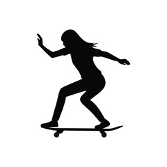 silhouette of a girl