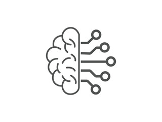 Machine learning icon vector