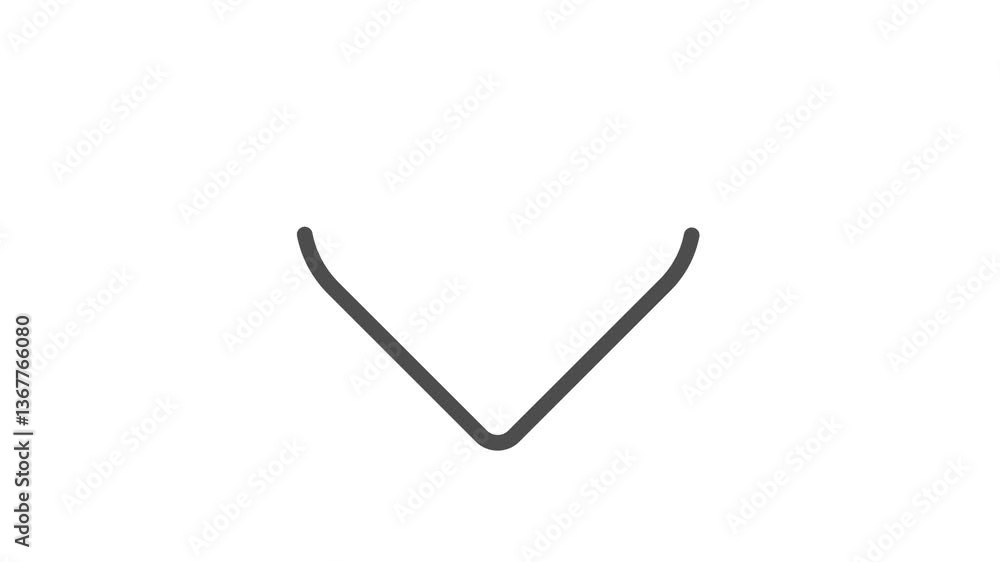 Poster animated outline icon from healthcare collection. heartbeat in heart shape symbol. black color on wh