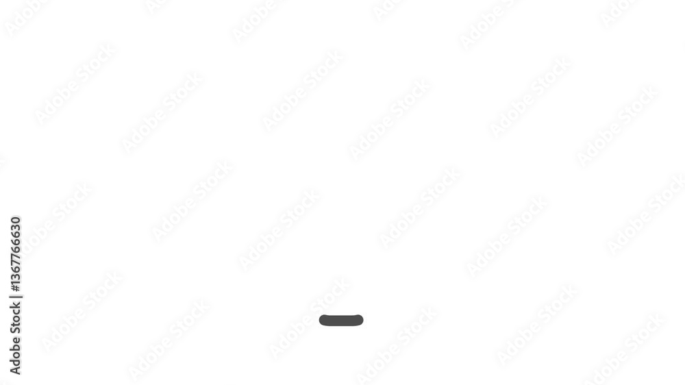 Poster animated outline icon from healthcare collection. cross symbol. black color on white background with