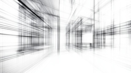 Fototapeta premium 3D Architecture Abstract: Unleashing Creativity in the Digital Space