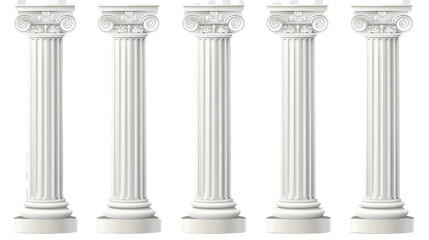 Architectural Pillars: An array of meticulously crafted architectural columns, a symbol of strength and elegance, stand in symmetrical precision, exuding timeless beauty and structural artistry.