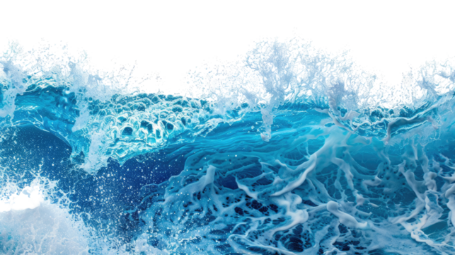 Ocean's Dance: A dynamic capture of the ocean's wave, illustrating raw power and mesmerizing beauty. Captured in a photorealistic display of the sea.