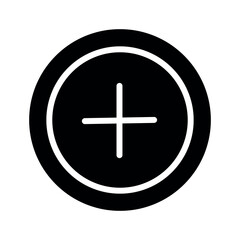 Add icon vector, add button icon vector in trendy flat style illustration isolated on white background.