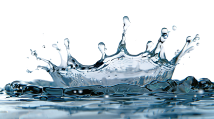 Captivating Water Crown: Witness the ephemeral beauty of a water crown as it rises and disperses, frozen in a moment of dynamic interaction and artistic photography.