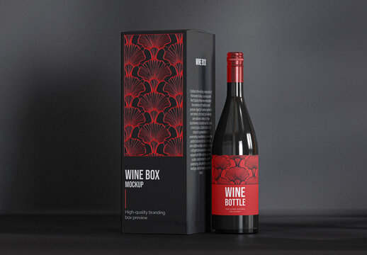 Wine Box Mockup