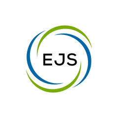 EJS creative minimalist letter logo.