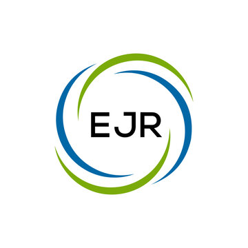 EJR creative minimalist letter logo.